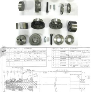 NILPETER 2500 ANILOX GEAR KIT NILPETER 2500 ANILOX GEAR KIT 13″ HELICAL – INCLUDES GEAR, BEARING, KEY, BOLTS