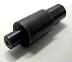 ARPECO STUB SHAFT ON REWIND ARPECO STUB SHAFT THAT HOLDS THE 30 TOOTH DOUBLE FLANGE GEAR IN QUADRANT REWIND DRIVE AREA