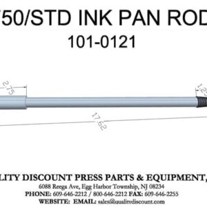 WEBTRON 750 INK FOUNTAIN SCREW (LONG) TOTAL LENGTH IS 17″