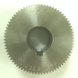 MA 2200 13″ DRIVE GEAR 73 TOOTH THIS GEAR DRIVES THE SLITTER BASE ROLL GEAR AND PACING ROLL GEAR AT THE SAME TIME