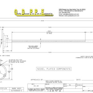 ROTOFLEX 3/4″ X 20″ RWD COREHLDR ROTOFLEX 3/4″ X 20″ REWIND COREHOLDER