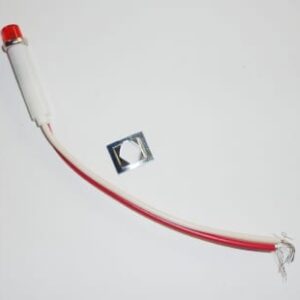 PANEL MOUNT INDICATOR RED LED 0.315″ 12 VDC LEAD WIRES 2191L SERIES