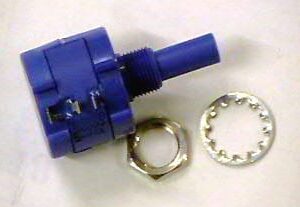 PANEL MOUNT POTENTIOMETER 7/8″ COLOR BLUE, RES 100K SEALED METAL BUSHING/SHAFT USED ON THE PANELS AND CONTROLS STROBE