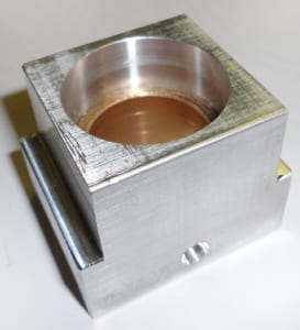 BEARING BLOCK WITH BRONZE BUSHING THICK FLANGE 1″ ID REAR DIE BLOCK FOR MARK ANDY