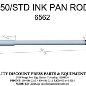 WEBTRON 650 INK PAN ROD (LONG SHAFT) ROD HAS A COLLAR 3 3/8″ TOTAL LENGTH IS 16 3/4″