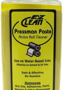PRESSMAN PASTE 16OZ BOTTLE YELLOW PASTE ANILOX ROLL CLEANER – GREAT FOR CLEANING WATE BASED, SOLVENTS AND UV INKS