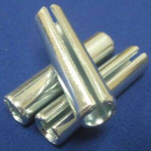 SPRING PIN 1/2″ X 2″  USED ON COMCO PRESS EXAT DIMENSIONS ARE .485″ CHAMFER DIAMETER X .513 – .524 ACTUAL DIAMETER X 2″ IN LENGTH