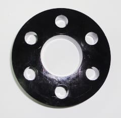 NYLON WAFERS/COUPLERS USED ON MARK ANDY FOR PRINT STATIONS NYLON WAFER DISC 6 HOLE , 9/16 THICK 2-27/32 OD , 1-3/16 BORE HOLE MARK ANDY 2200/ 4120 / 4150/ 2100 / 4200 PRINT STATIONS / DIE STATIONS