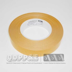 CLEAR ACRYLIC ADHESIVE PET WITH GOLD BACKING, 25MM WIDE X 50M LONG 36 ROLLS PER CASE