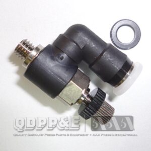 FLOW VALVE – 10-32 THD 5/32 ID  FOR AIR CYLINDER